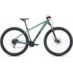 VTT CUBE AIM PRO OLIVE ORANGE 2022 - Modèle Performant pour Tous Terrains