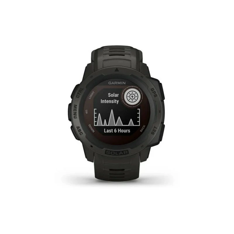 Garmin Instinct Solar Graphite - Montre GPS Solaire Robuste - Compteurs GPS/Route – Image 2