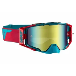 MASQUE LEATT VELOCITY 6.5 IRIZ Rouge/Bleu - Masque de Protection VTT - Optique Haute Performance